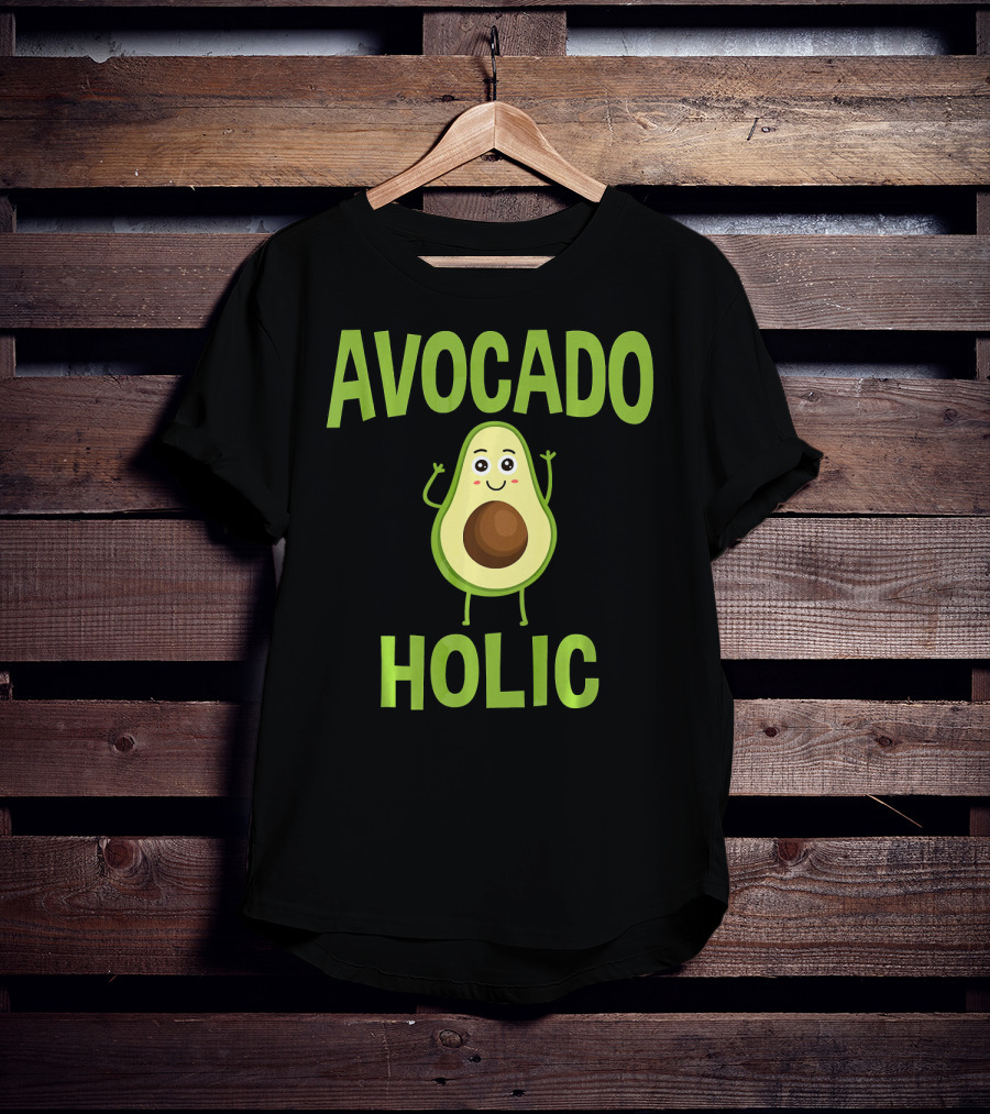 AVOCADOHOLIC Avocado Holic Funny Avocado T-Shirt