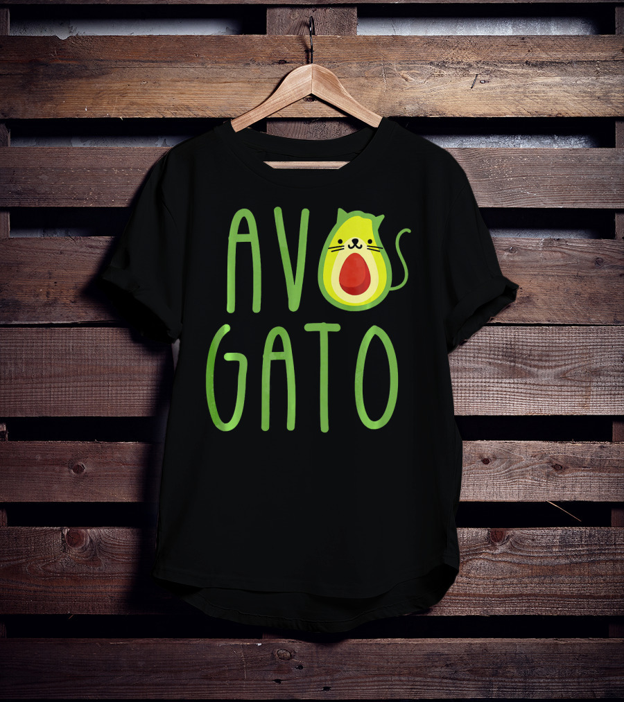 Funny Avogato Cat Cute Guacamole Avocado T-Shirt
