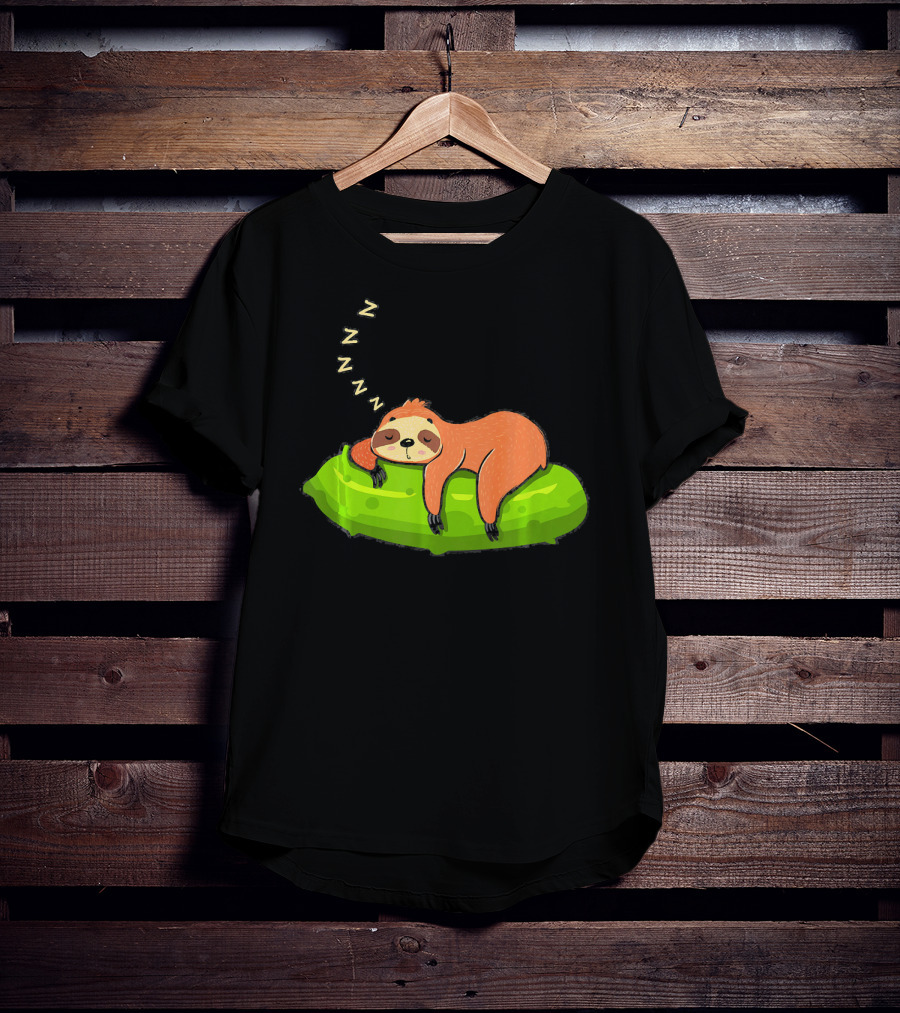 Lazy Sloth Sleeping On A Pickle With Zs T-Shirt