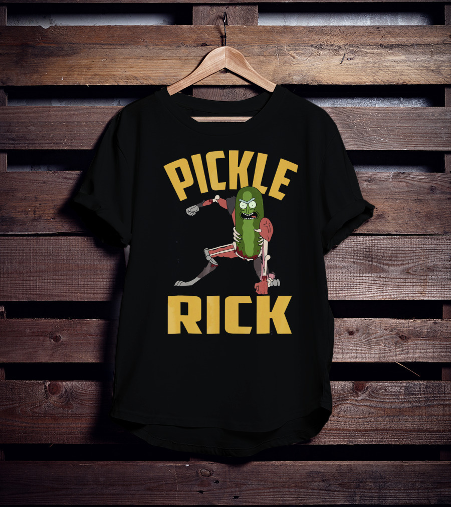Pickle Rick Punch Rick And Morty Iconic Character Appeal T-Shirt