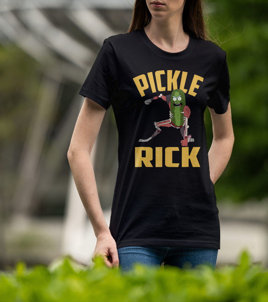 Pickle Rick Punch Rick And Morty Iconic Character Appeal T-Shirt
