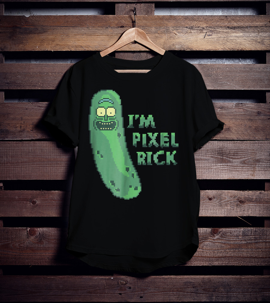 Mademark X Rick And Morty I'm Pixel Rick Pickle T-Shirt