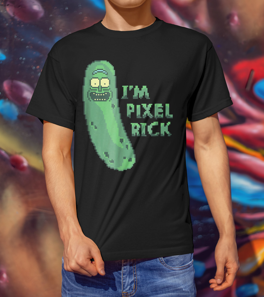 Mademark X Rick And Morty I'm Pixel Rick Pickle T-Shirt