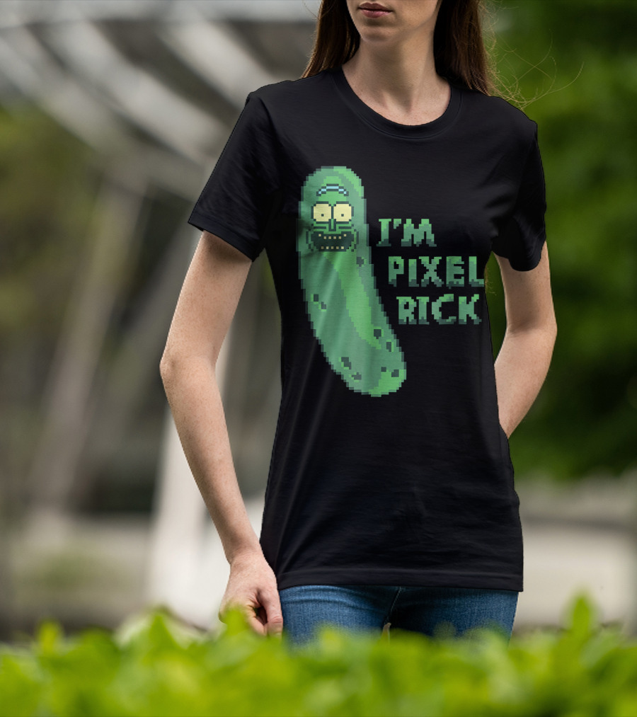 Mademark X Rick And Morty I'm Pixel Rick Pickle T-Shirt