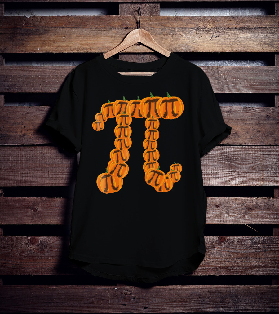 Pumpkin Pi Math Symbol Halloween Puns T-Shirt