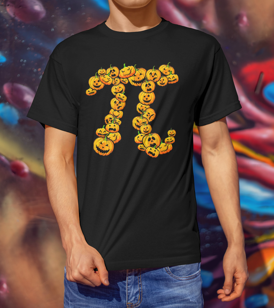 Pumpkin Pi Pie Thanksgiving Dessert Math Jack-O'-Lanterns T-Shirt