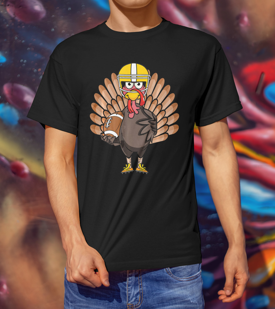 Thanksgiving Turkey Bowl Football Turkey T-Shirt