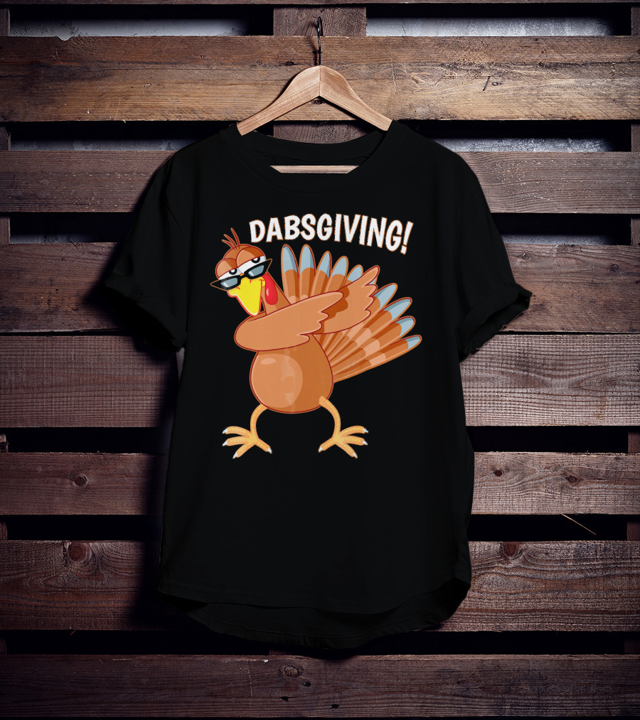 Dabsgiving Funny Dabbing Turkey Thanksgiving Dabs T-Shirt
