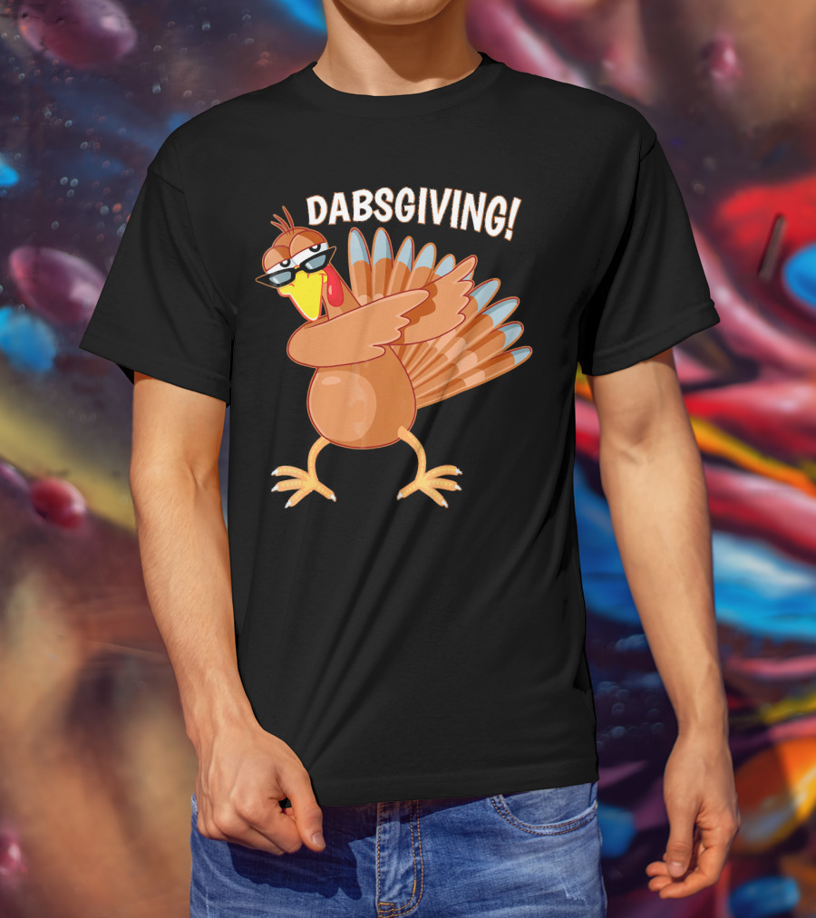 Dabsgiving Funny Dabbing Turkey Thanksgiving Dabs T-Shirt