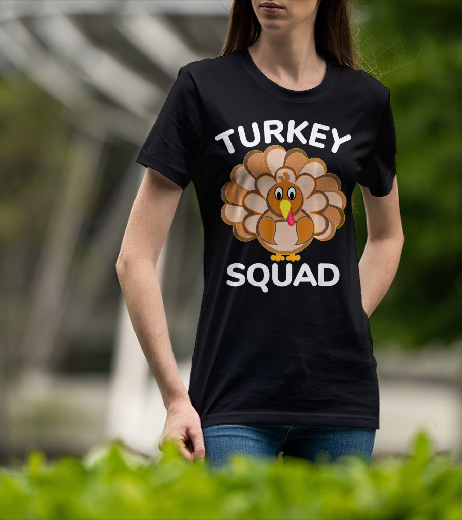 TURKEY SQUAD Thanksgiving Turkey T-Shirt