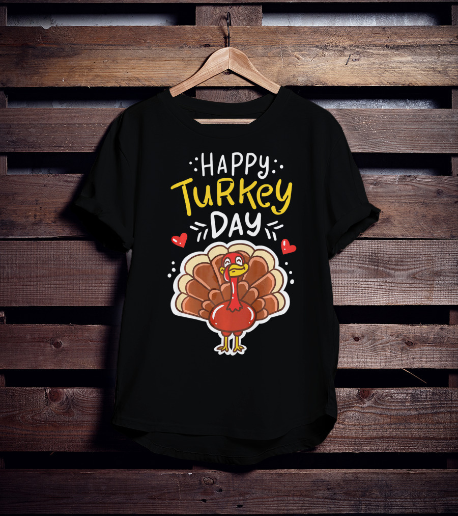 Happy Turkey Day Thanksgiving Festive T-Shirt