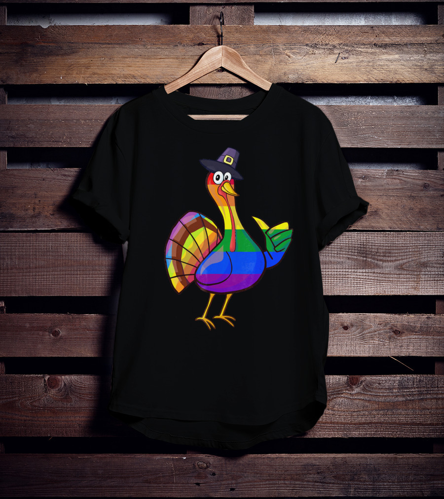 Colorful Turkey Pilgrim T-Shirt