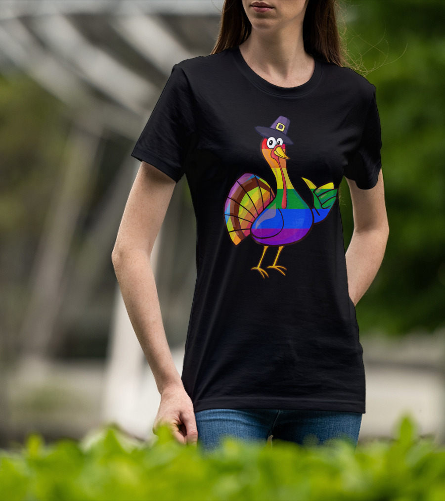 Colorful Turkey Pilgrim T-Shirt