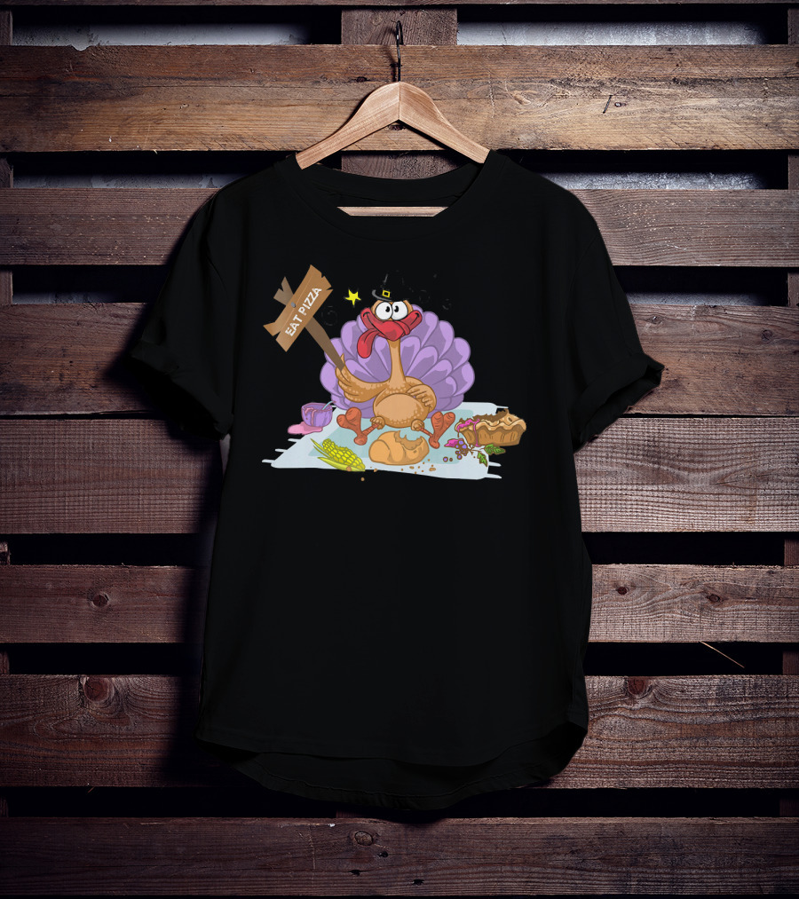Eat Pizza Thanksgiving Turkey Feast T-Shirt
