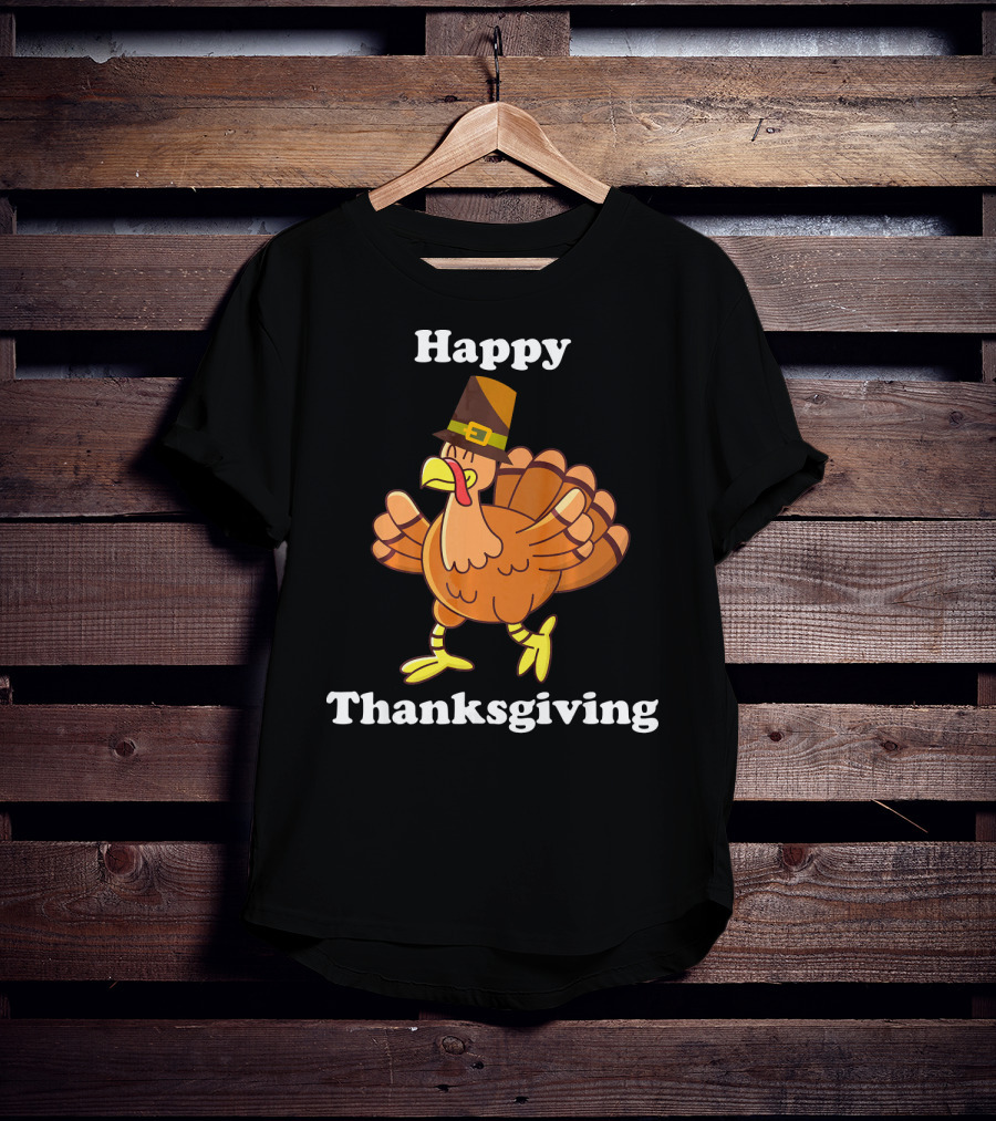 Happy Thanksgiving Pumpkin Turkey Fall T-Shirt