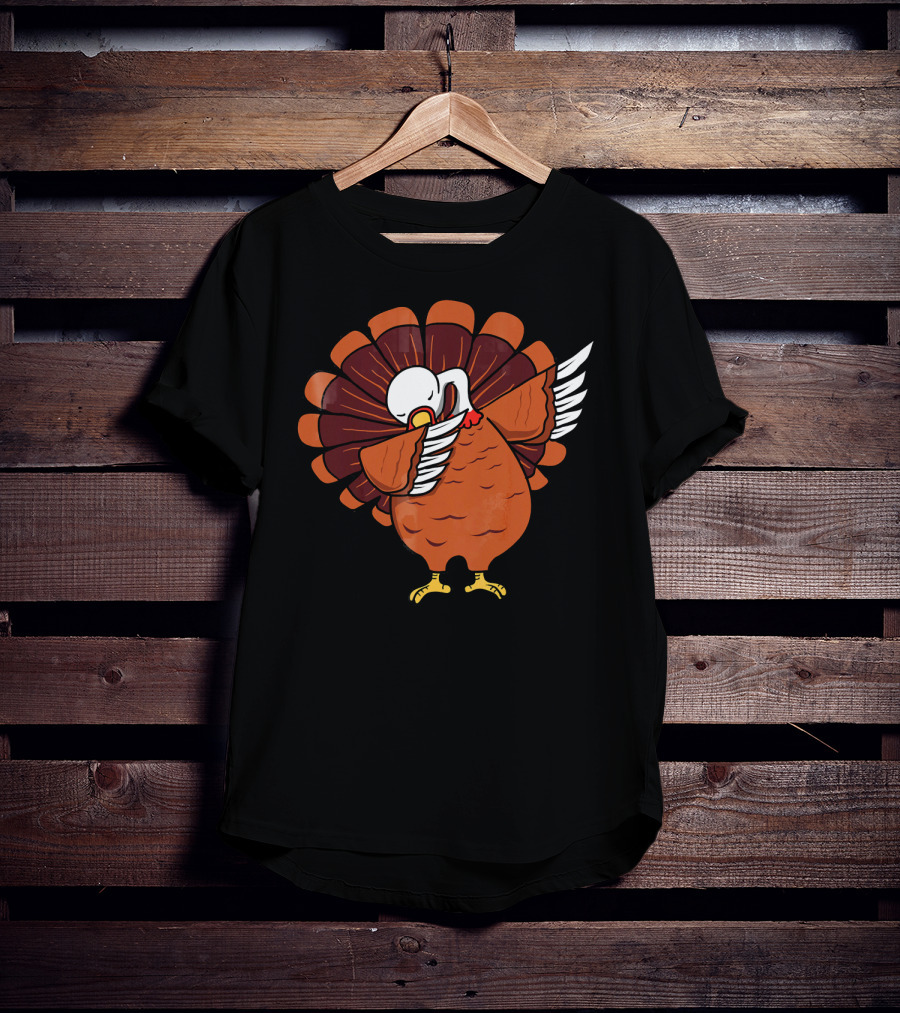 Dabbing Turkey Thanksgiving Dab Dance T-Shirt