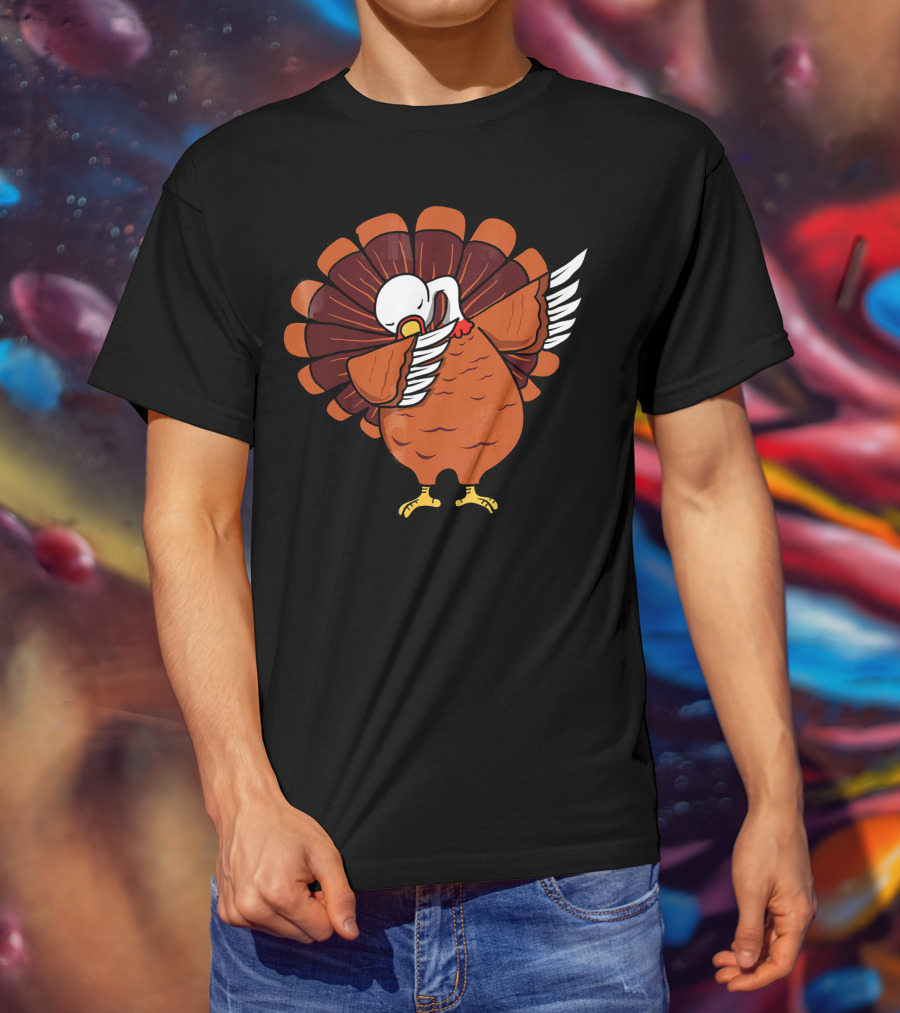 Dabbing Turkey Thanksgiving Dab Dance T-Shirt