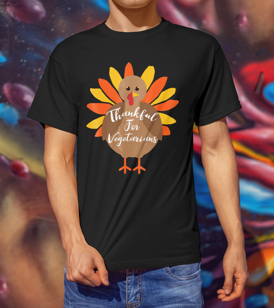 Thankful For Vegetarians Turkey T-Shirt