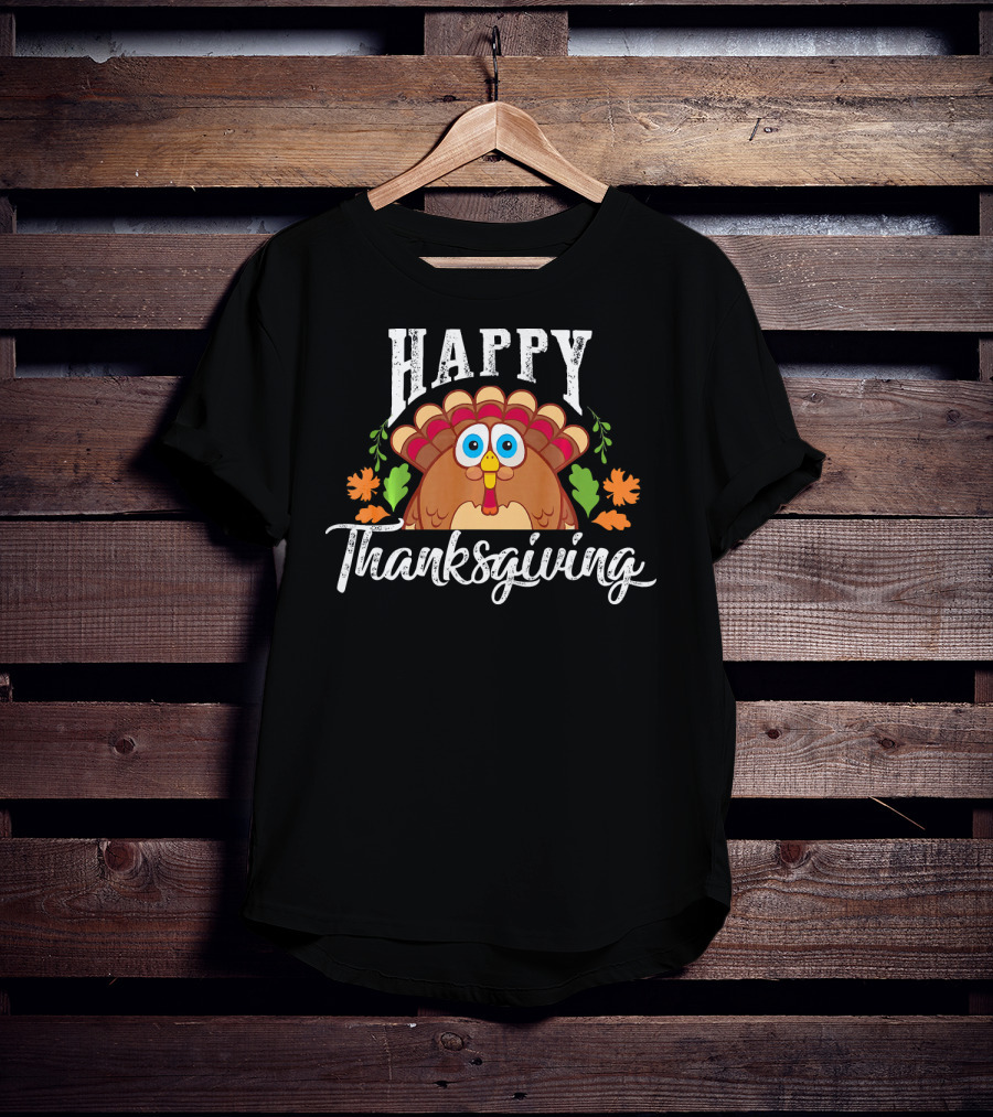 Funny Turkey Happy Thanksgiving Day T-Shirt