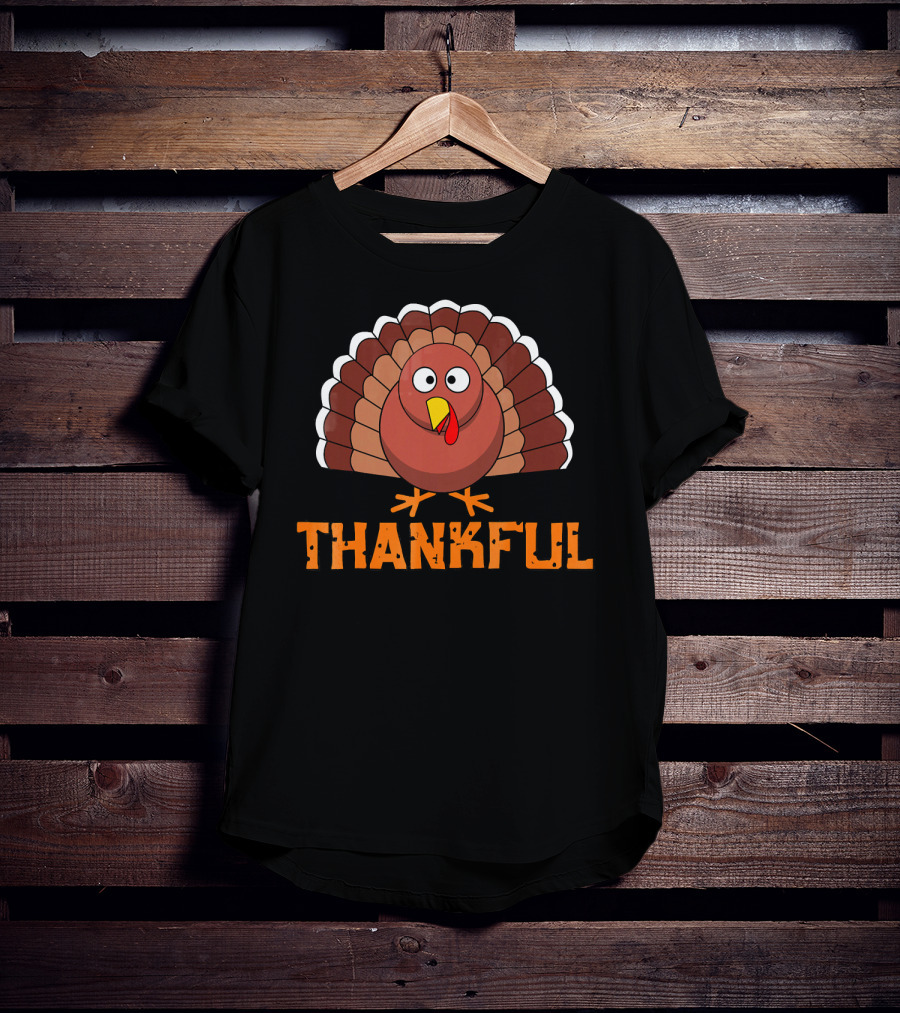 Thankful Turkey Thanksgiving T-Shirt