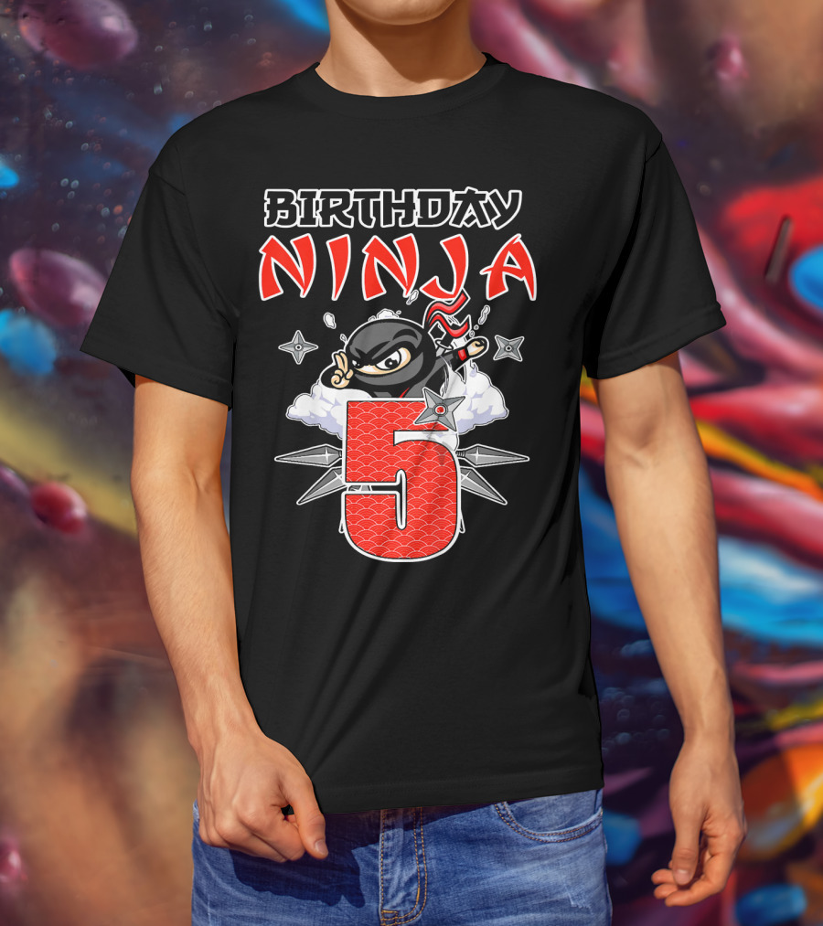 Birthday Ninja 5th T-Shirt