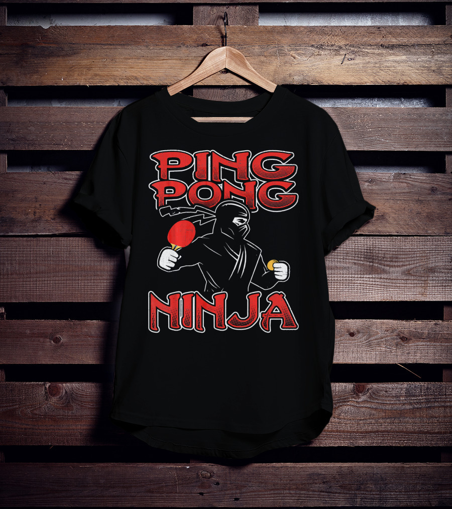 Ping Pong Ninja Funny Ping Pong T-Shirt