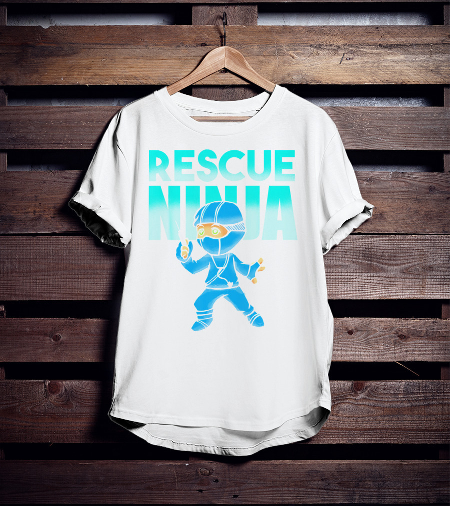 Rescue Ninja Nurses Nursing Day Men Pediatric Hero T-Shirt