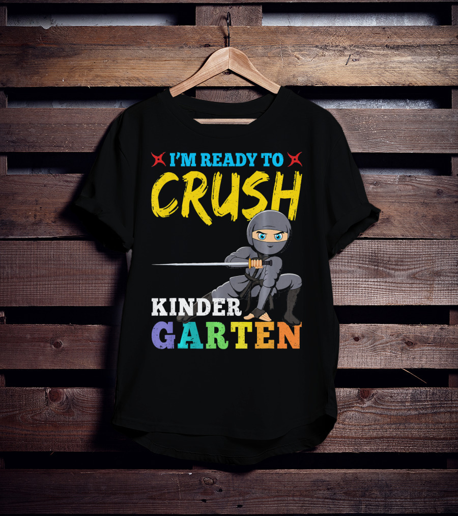 I'm Ready To Crush Kindergarten Ninja Girls T-Shirt