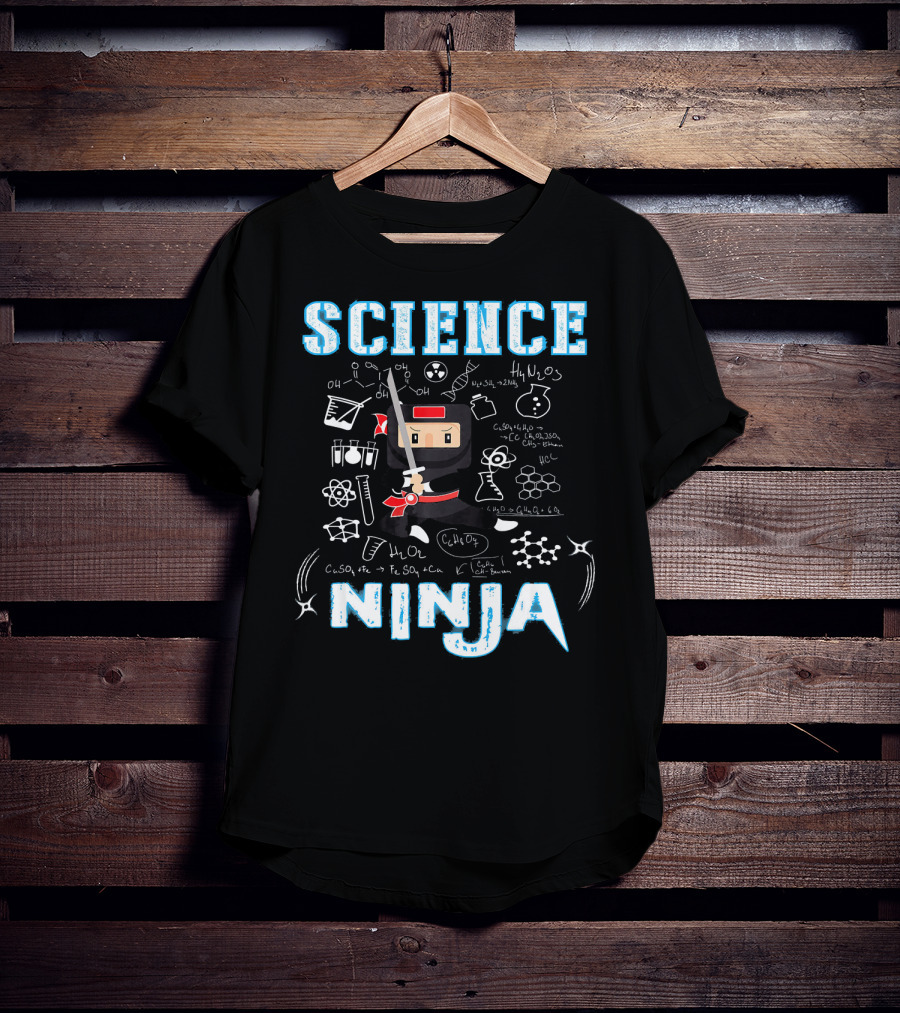 Science Ninja Chemistry Adventures Cool Science T-Shirt
