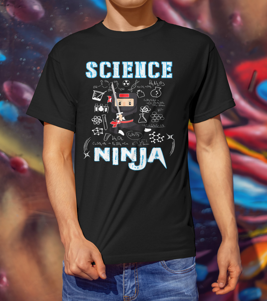 Science Ninja Chemistry Adventures Cool Science T-Shirt