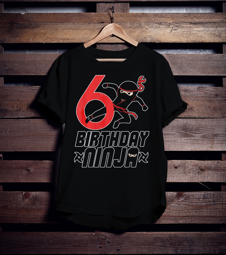 6 Birthday Ninja T-Shirt