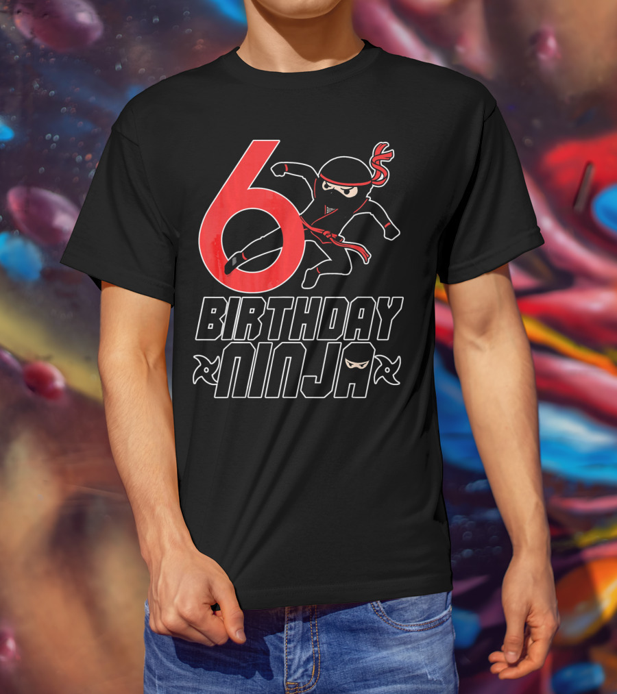 6 Birthday Ninja T-Shirt