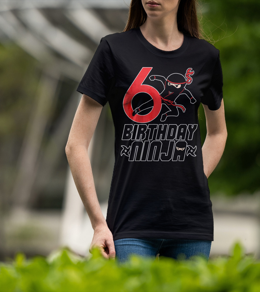 6 Birthday Ninja T-Shirt