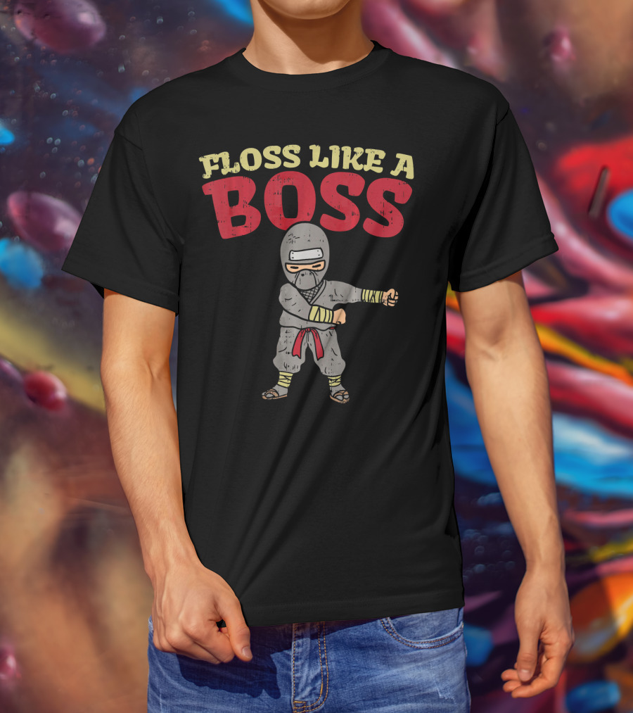 Floss Like A Boss Dance Ninja T-Shirt