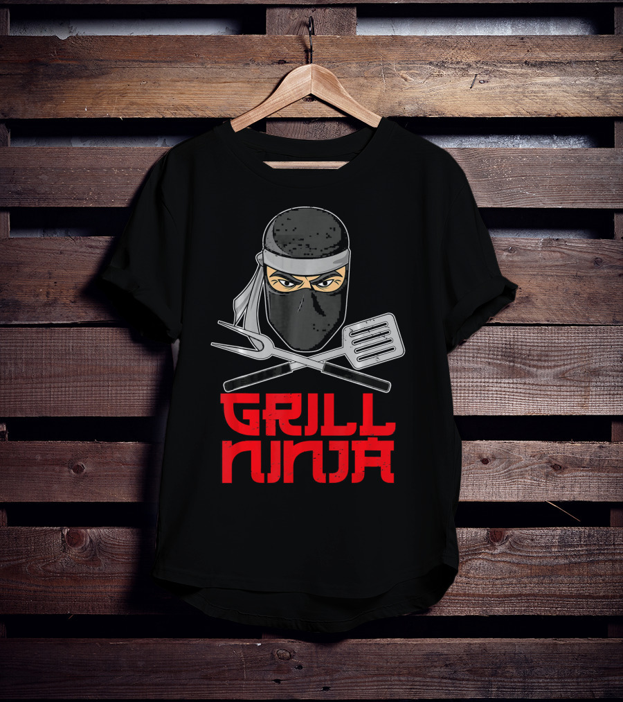 Grill Ninja Funny Barbeque Hibachi Cooking Gear T-Shirt