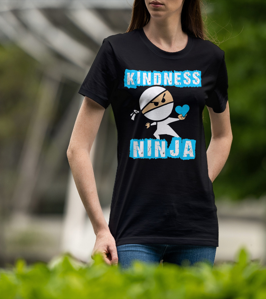 Kindness Ninja Heart-Driven Warrior T-Shirt