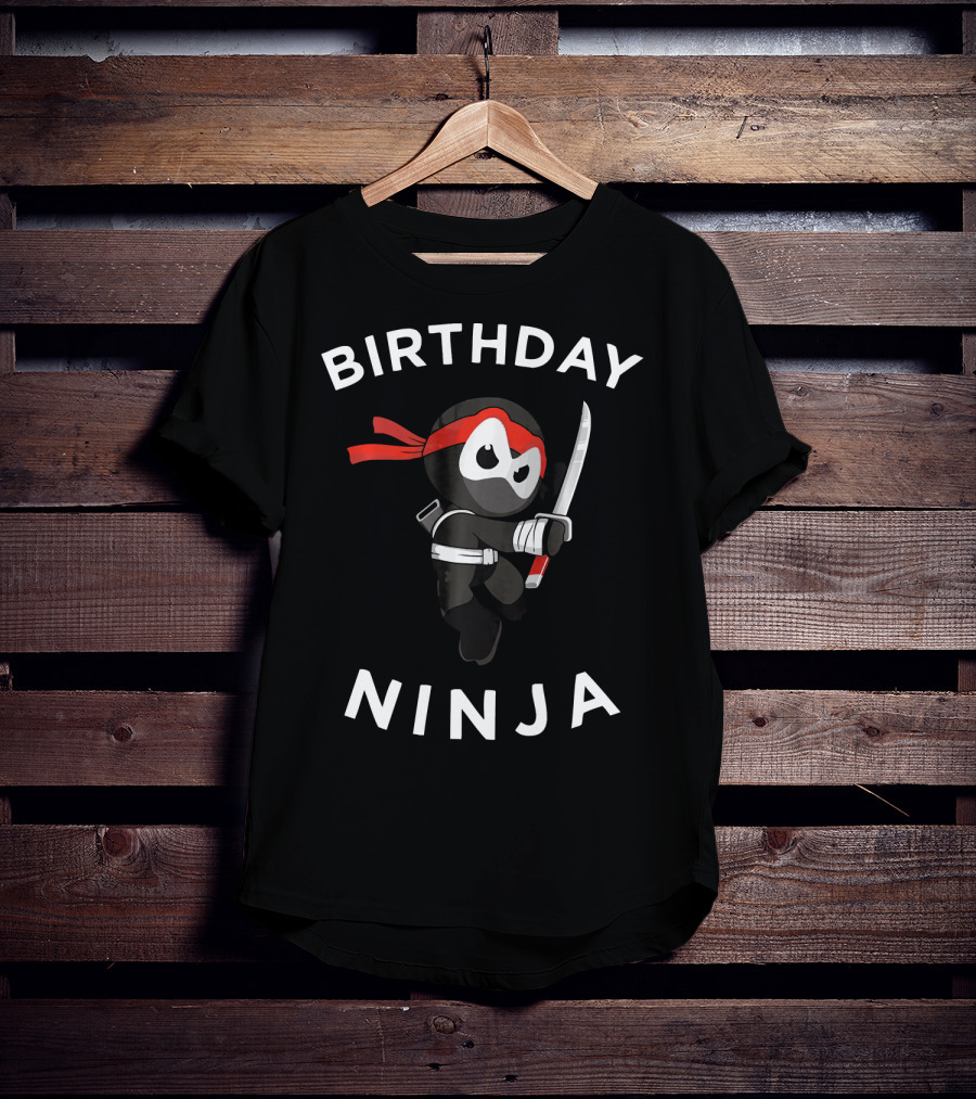 Birthday Ninja Martial Arts Warrior T-Shirt