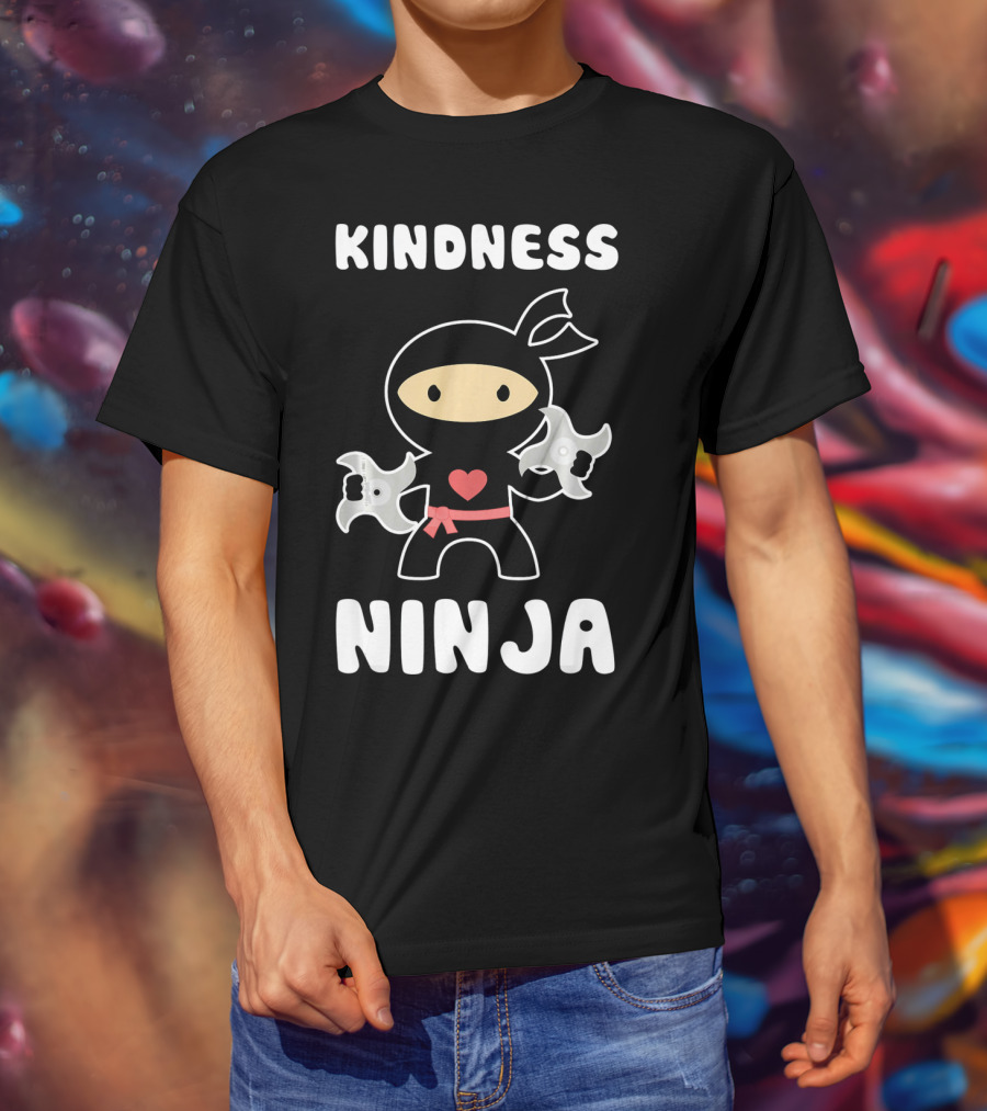 Kindness Ninja Anti Bullying Choose Kind Heart T-Shirt