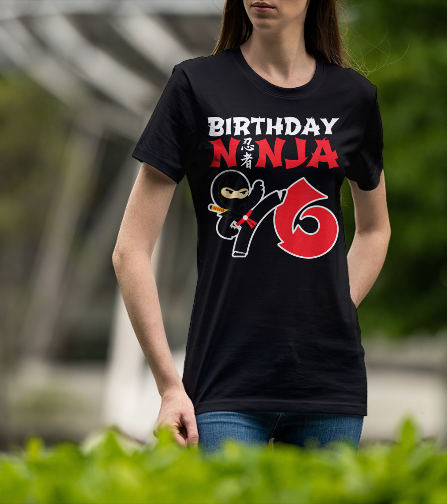 Birthday Ninja 6 Year Old T-Shirt