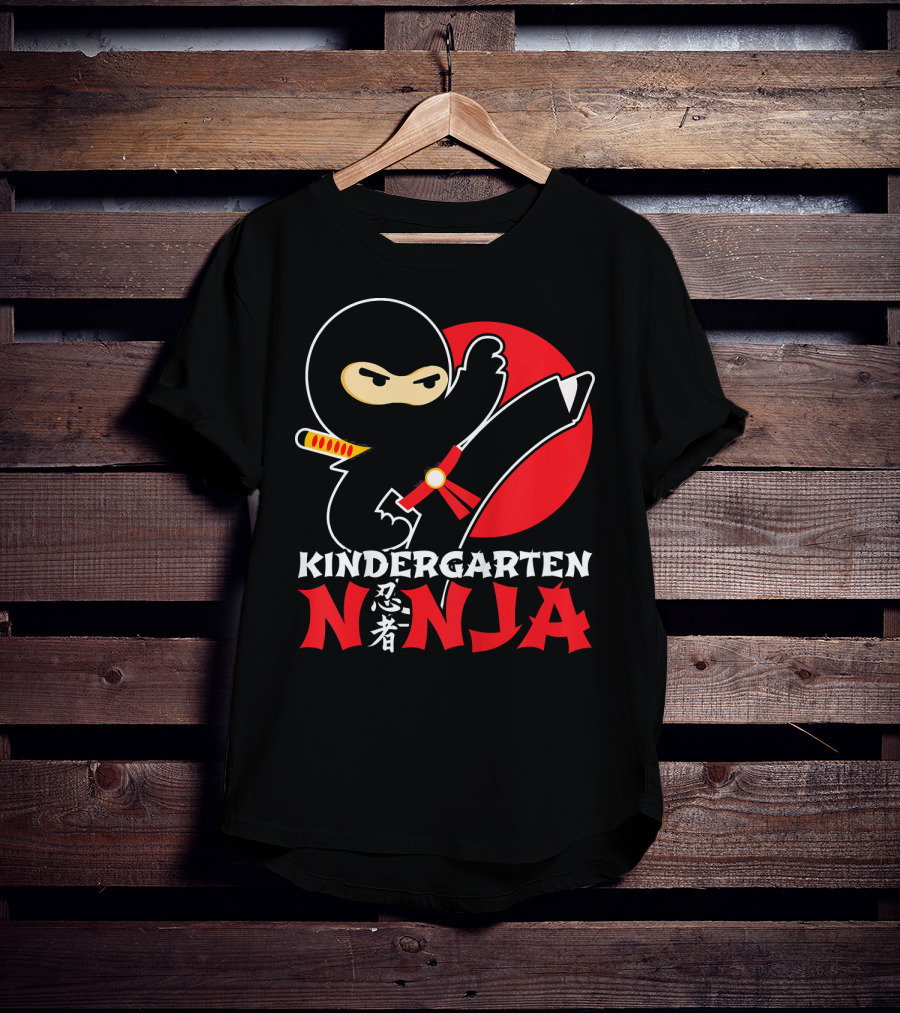 Kindergarten Ninja First Day Of School T-Shirt