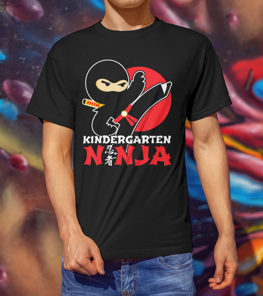 Kindergarten Ninja First Day Of School T-Shirt