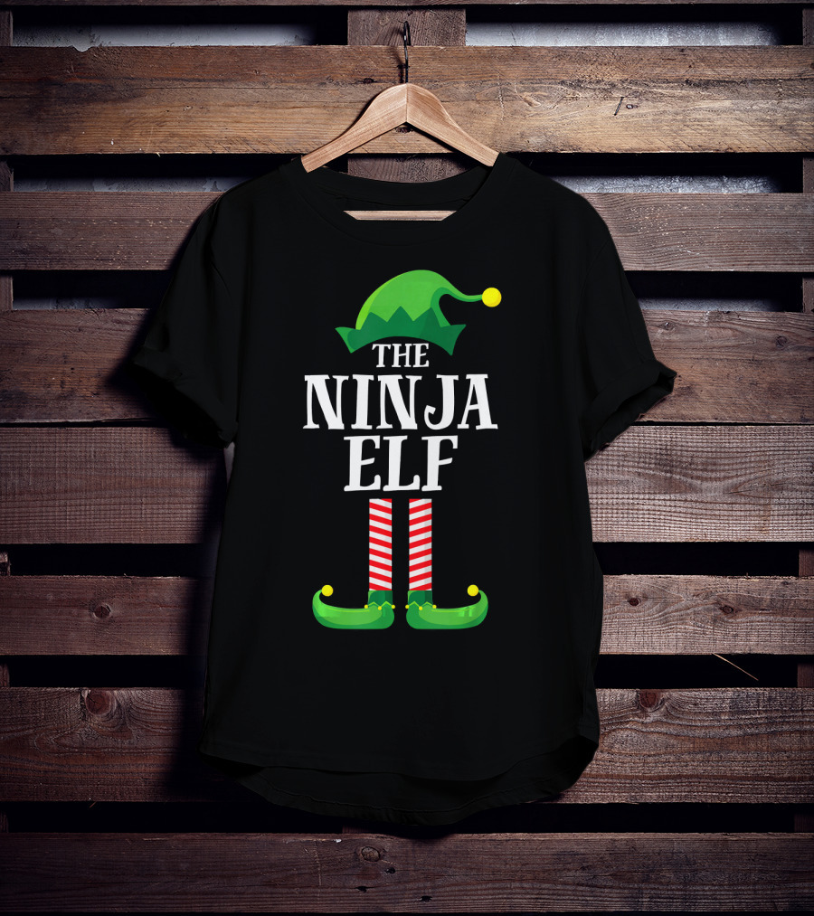 The Ninja Elf Christmas Family Matching Group T-Shirt