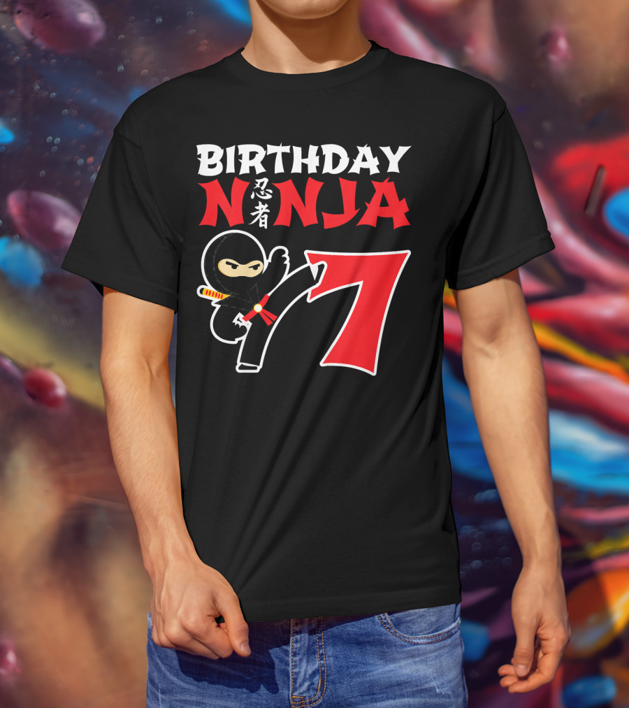 Birthday Ninja 7 Year Old T-Shirt