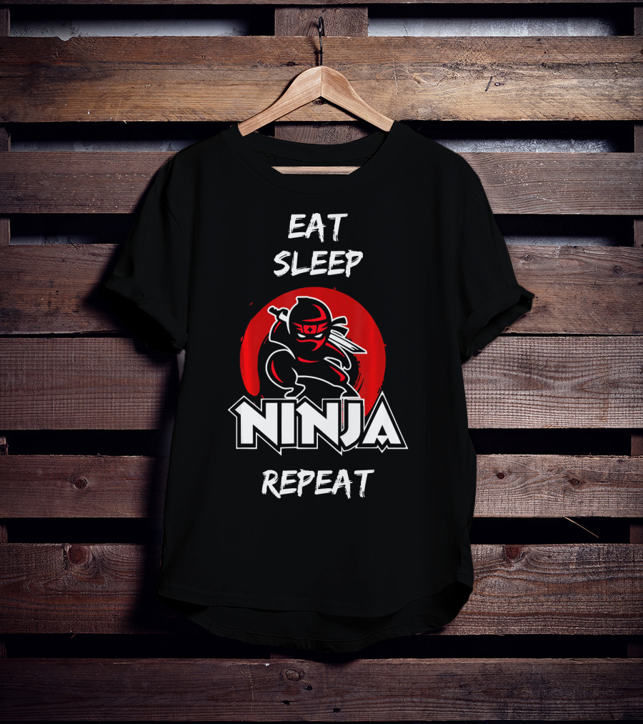 Eat Sleep Ninja Repeat Birthday Boys T-Shirt
