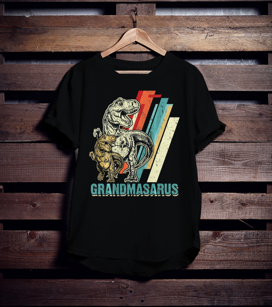 Grandmasaurus Retro Vintage Dinosaur Mother's Day T-Shirt