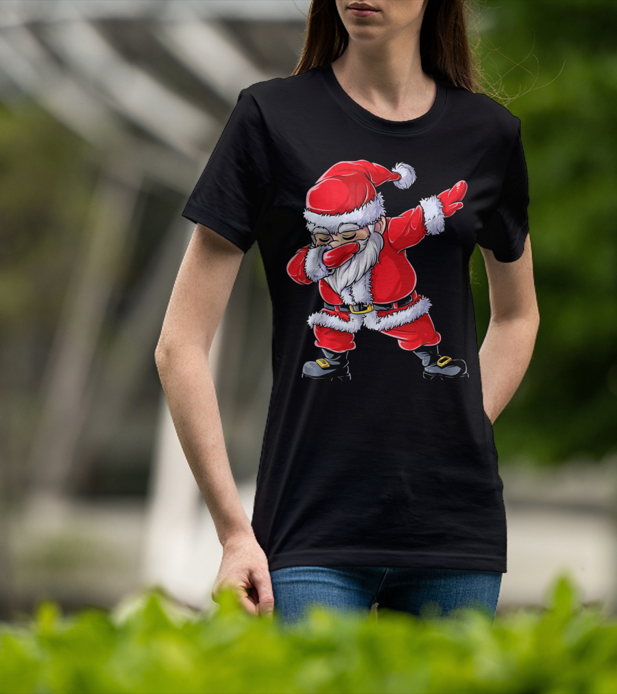Christmas Santa Claus Dabbing T-Shirt