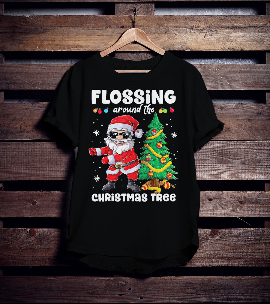 Flossing Around The Christmas Tree T-Shirt