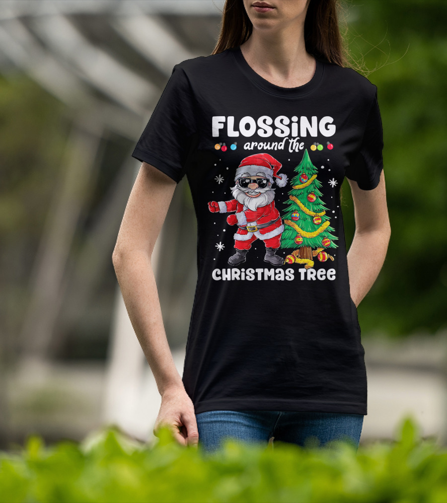 Flossing Around The Christmas Tree T-Shirt
