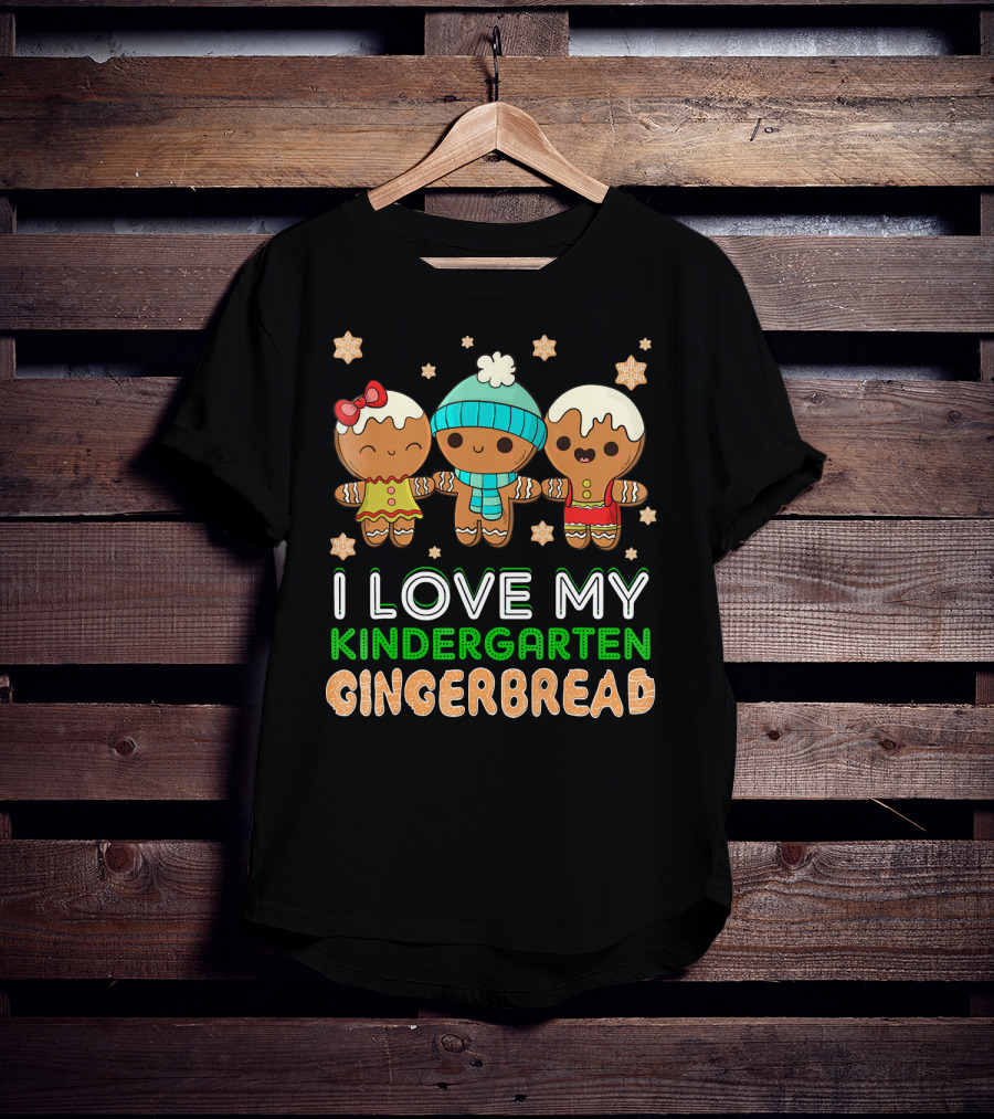 I Love My Kindergarten Gingerbread T-Shirt