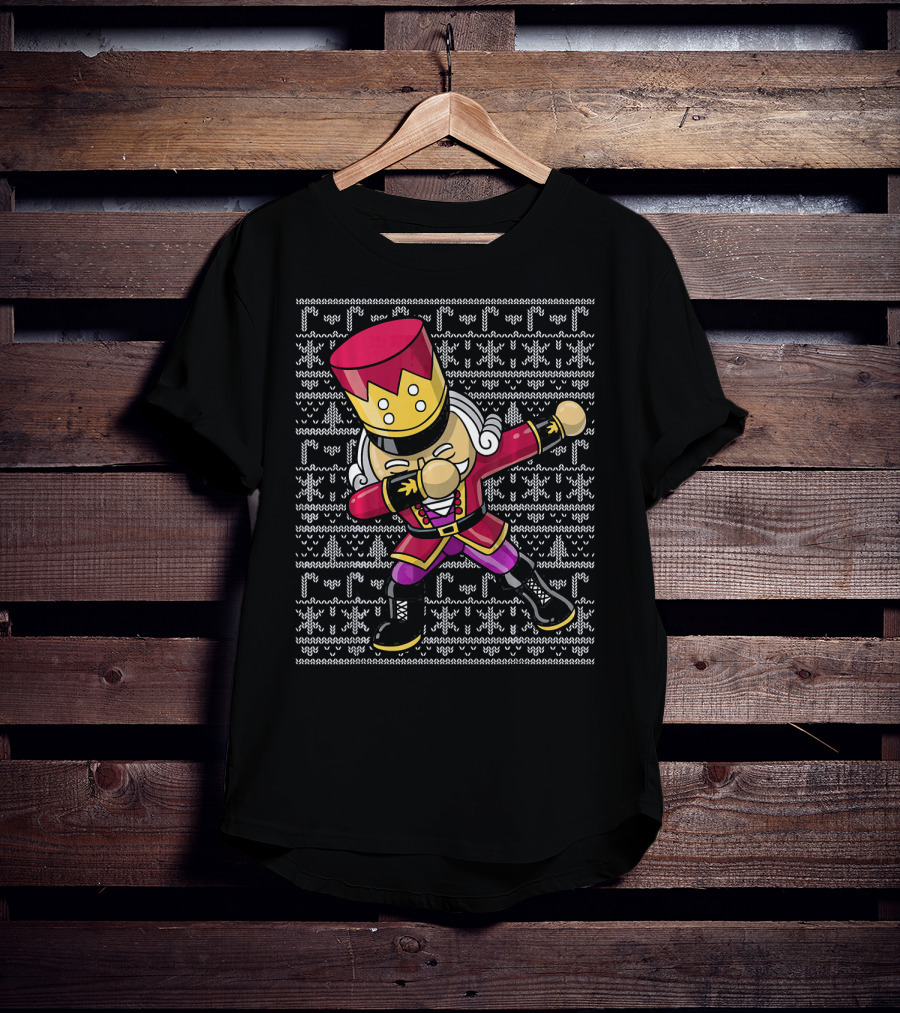 Christmas Nutcracker Dabbing Ugly T-Shirt